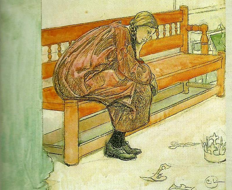 Carl Larsson skiss till teaterfunderingar